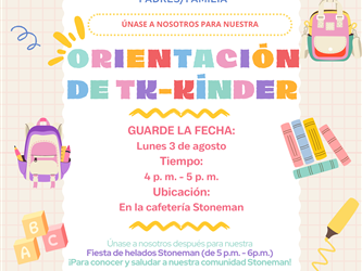 TK-Kinder Orientation Flyer Spanish