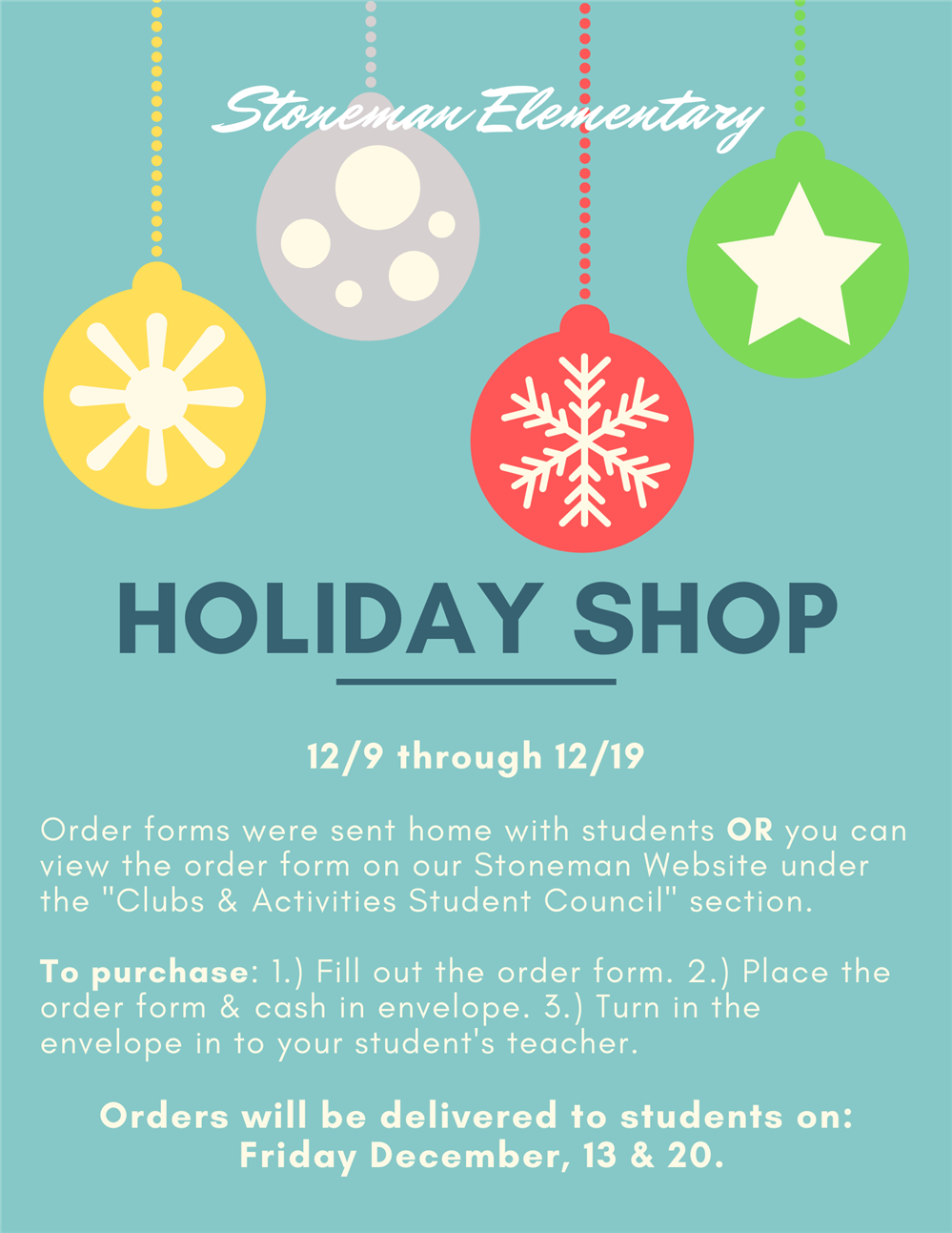 Holiday Shop Flyer 